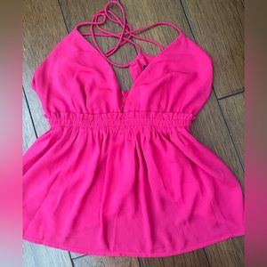 Hot pink Baby doll tank top express